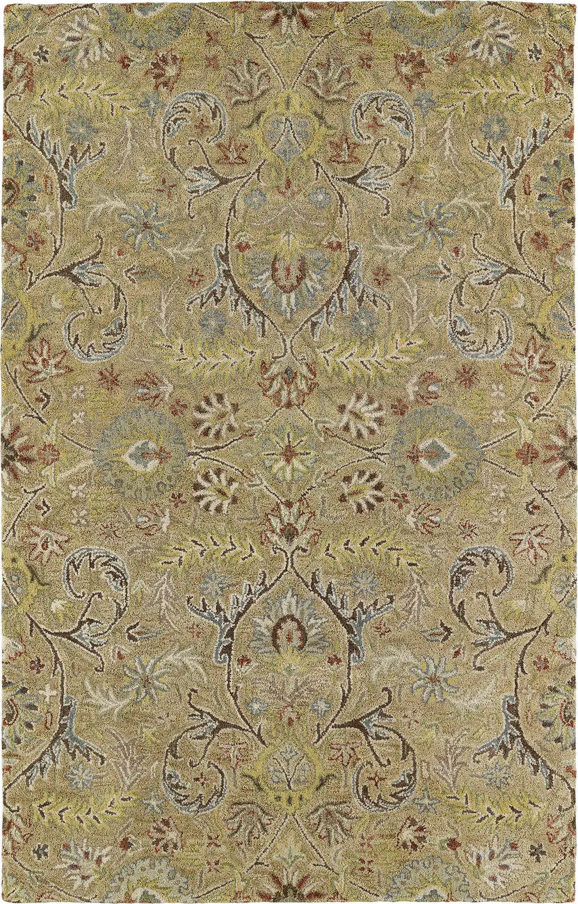 Modern Loom Helena Hand Tufted Dark Gold Transitional Rug