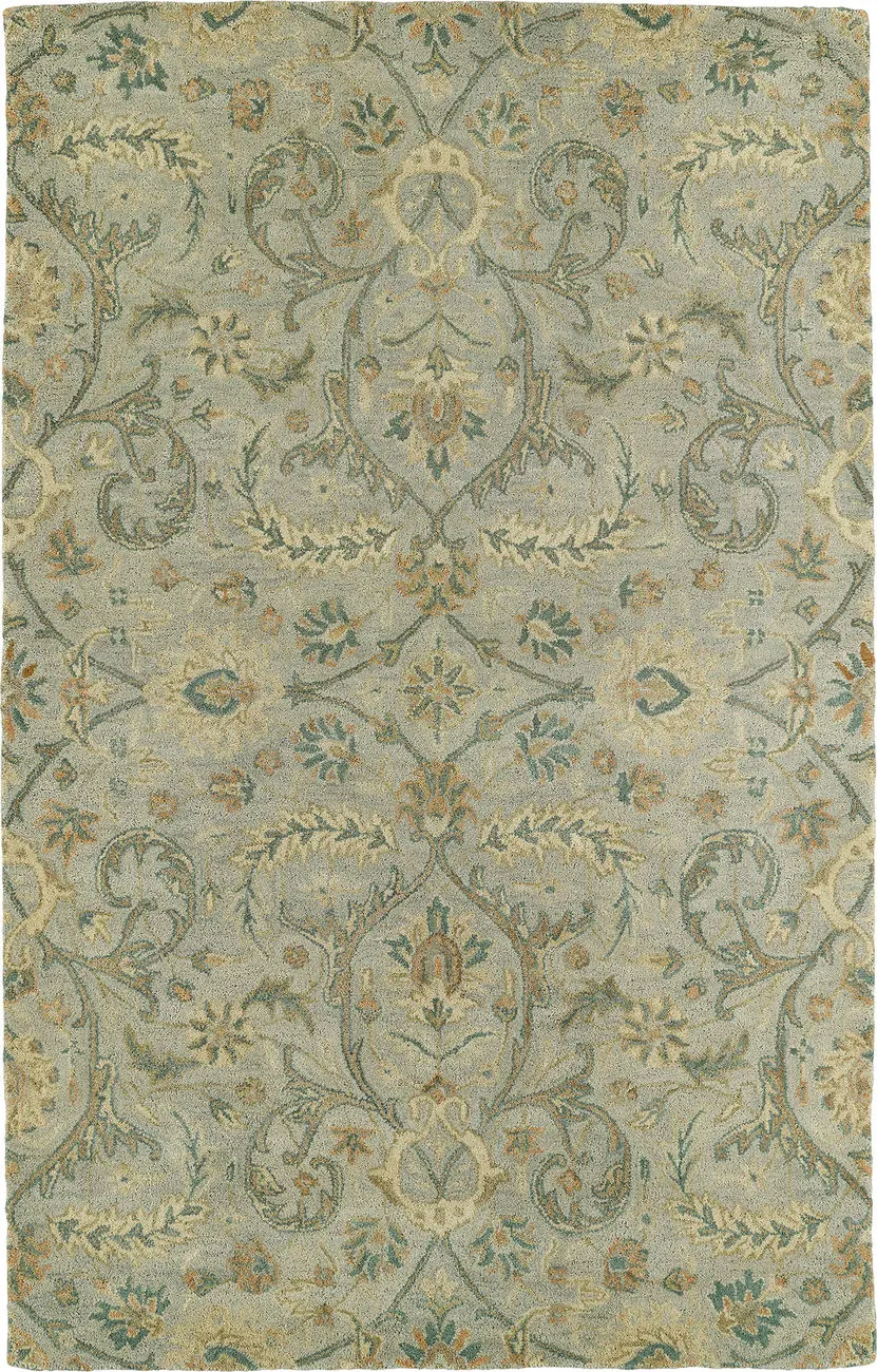 Modern Loom Helena Hand Tufted Light Blue Transitional Rug