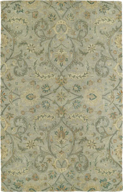 Modern Loom Helena Hand Tufted Light Blue Transitional Rug