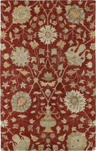 Modern Loom Helena Hand Tufted Red Transitional Rug