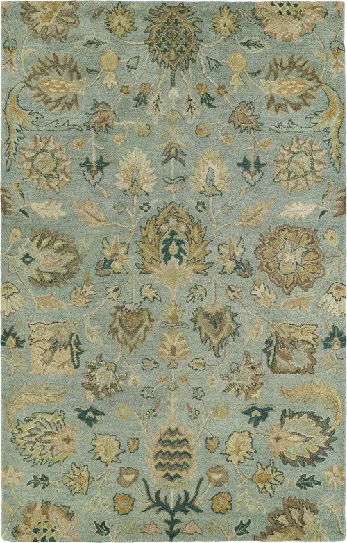 Modern Loom Helena Hand Tufted Light Blue Transitional Rug 2