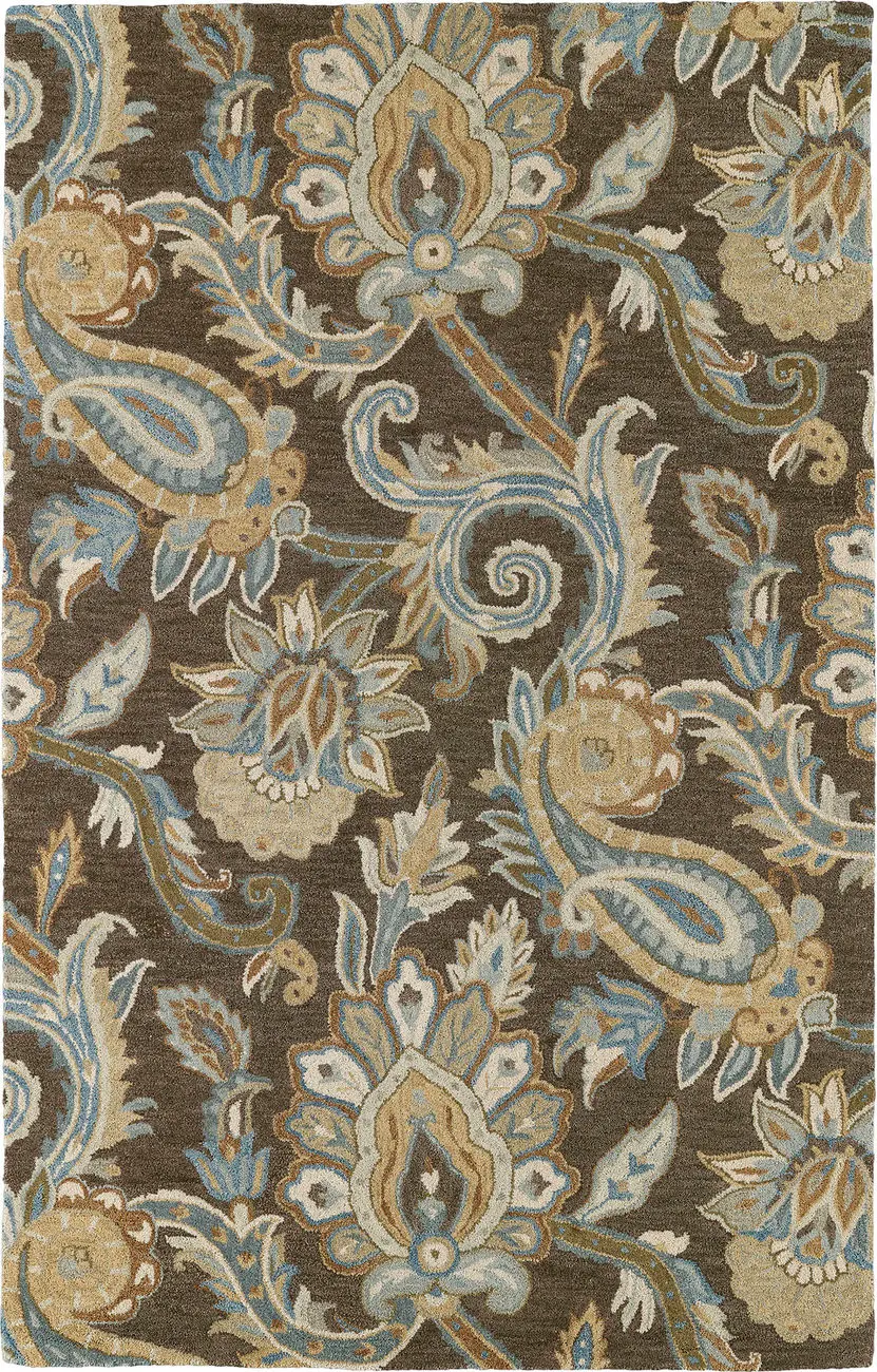 Modern Loom Helena Hand Tufted Chocolate Transitional Rug 2