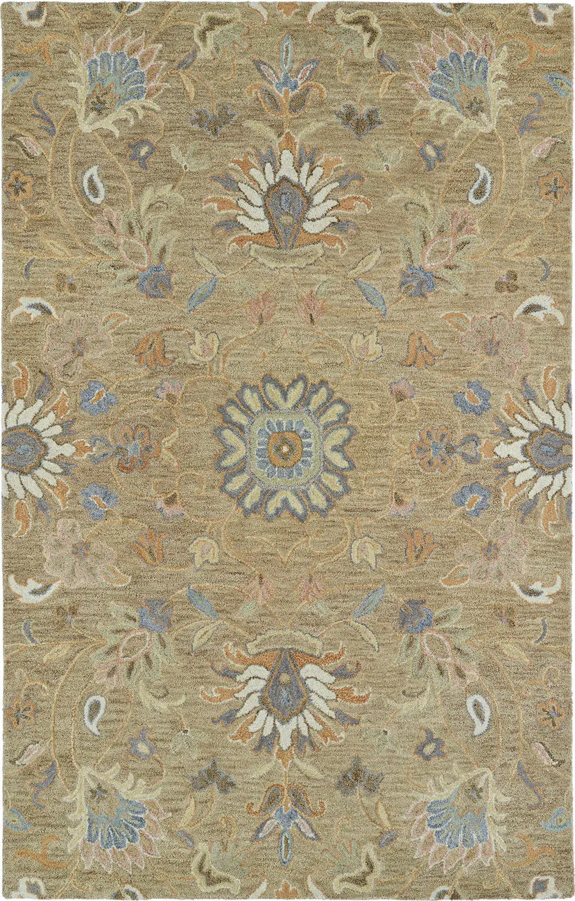 Modern Loom Helena Hand Tufted Light Brown Transitional Rug