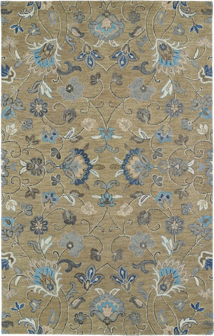 Modern Loom Helena Hand Tufted Light Brown Transitional Rug 2