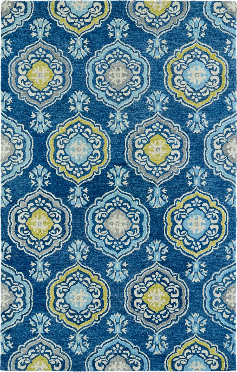 Modern Loom Helena Hand Tufted Navy Transitional Rug