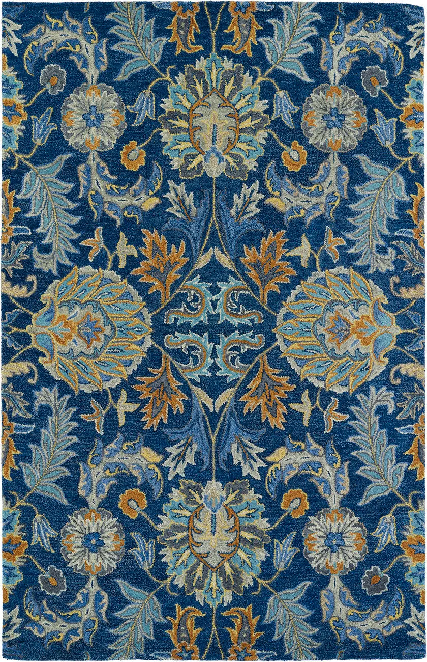 Modern Loom Helena Hand Tufted Navy Transitional Rug 2