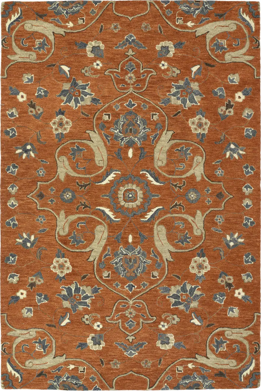 Modern Loom Helena Hand Tufted Paprika Transitional Rug