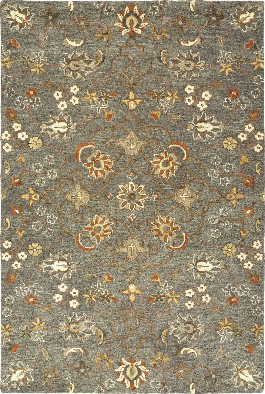 Modern Loom Helena Hand Tufted Pewter Green Transitional Rug