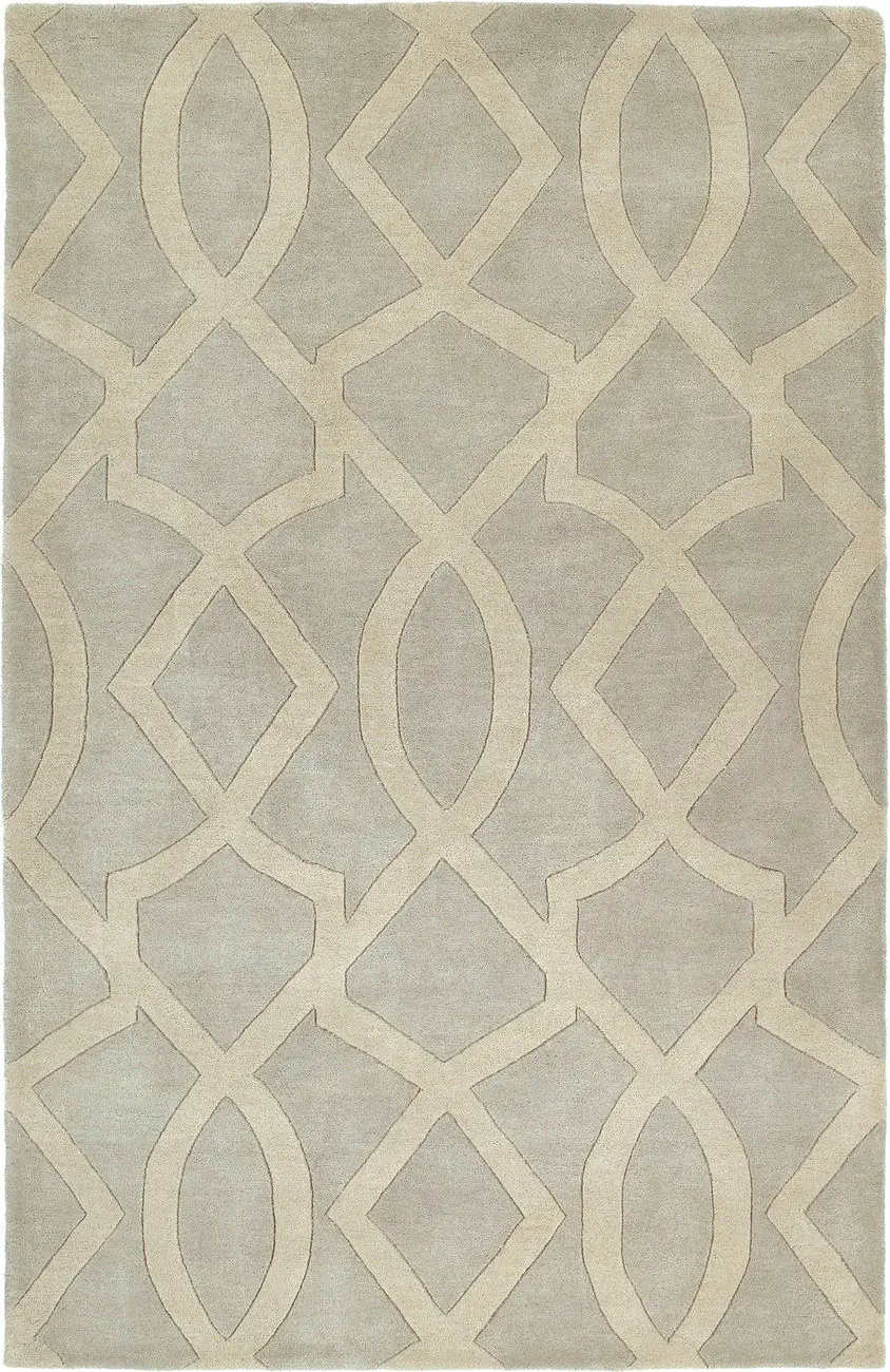 Modern Loom Astronomy Light Grey Patterned Modern Rug