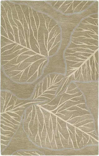 Modern Loom Astronomy Light Brown Floral Contemporary Rug