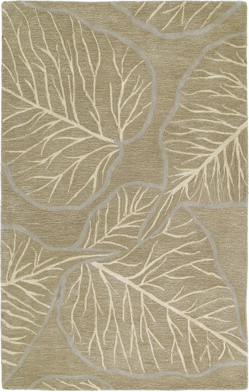 Modern Loom Astronomy Light Brown Floral Contemporary Rug