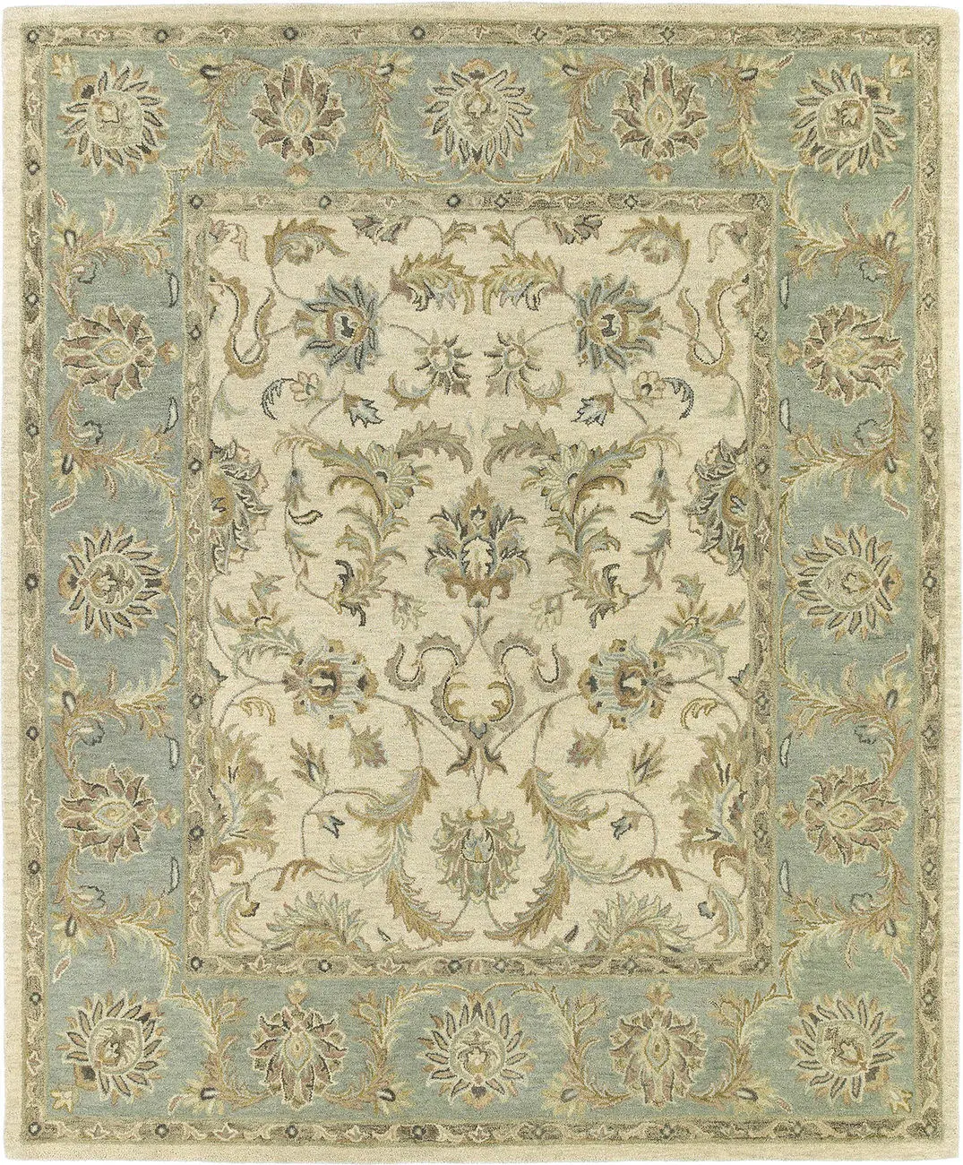 Modern Loom Solomon Hand Tufted Beige Traditional Rug