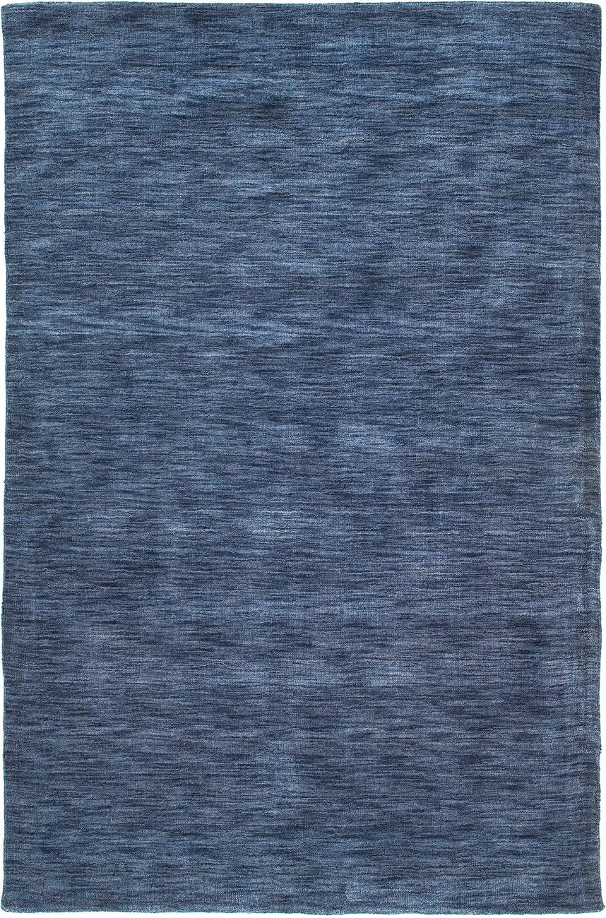 Modern Loom Renaissance Denim Blue Striped Modern Rug