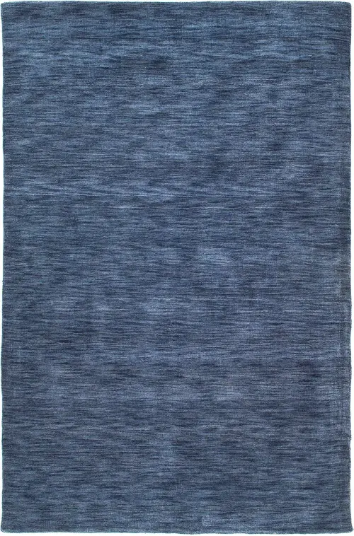 Modern Loom Renaissance Denim Blue Striped Modern Rug