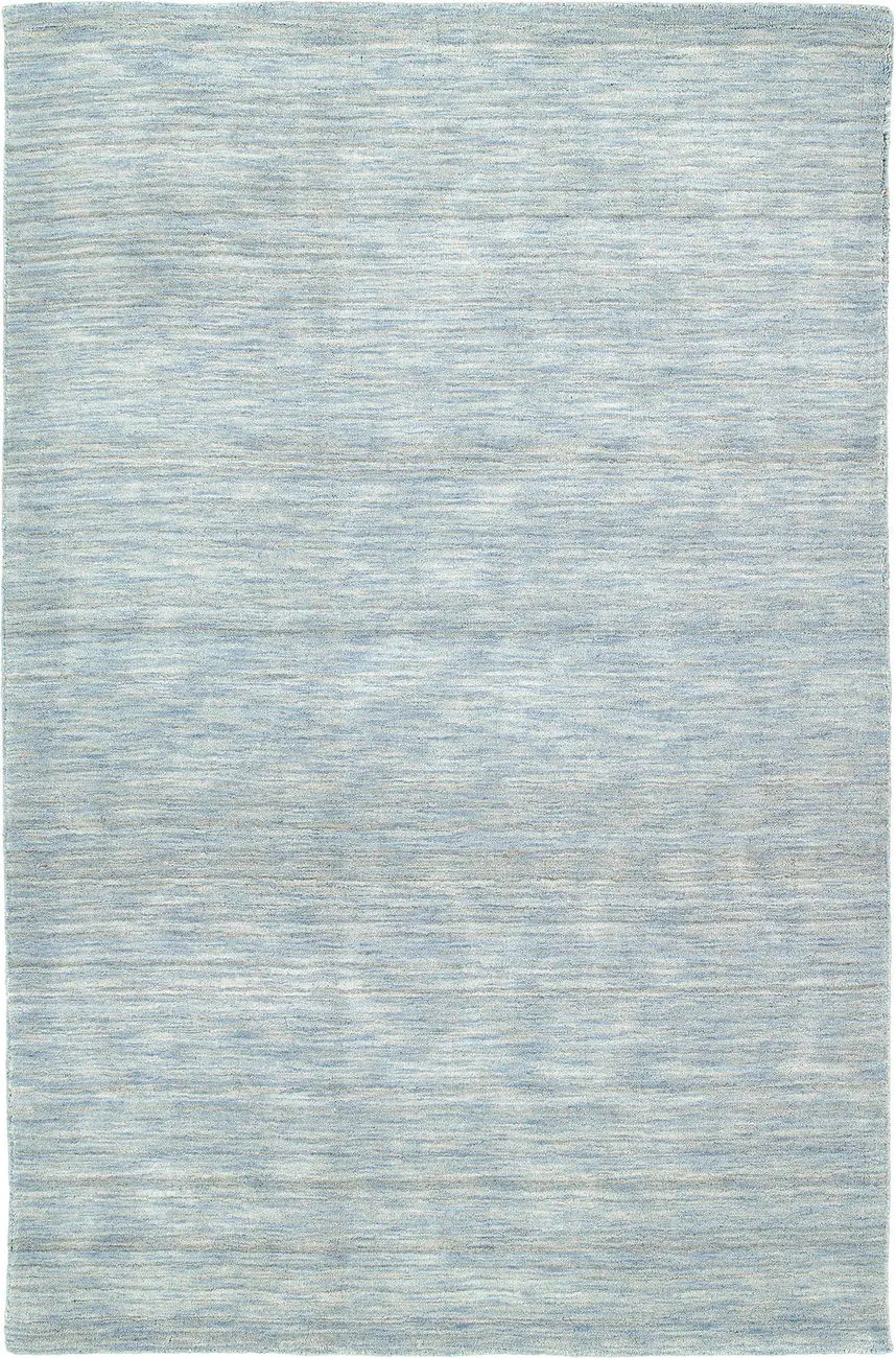 Modern Loom Renaissance Sky Blue Striped Modern Rug