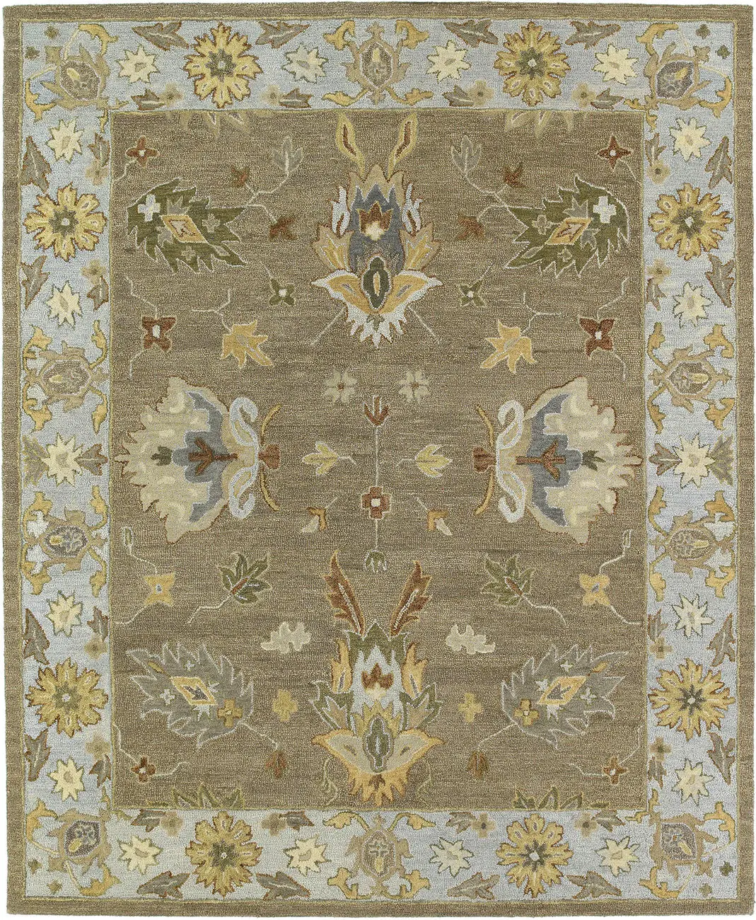 Modern Loom Brooklyn Hand Tufted Light Khaki Traditional Rug