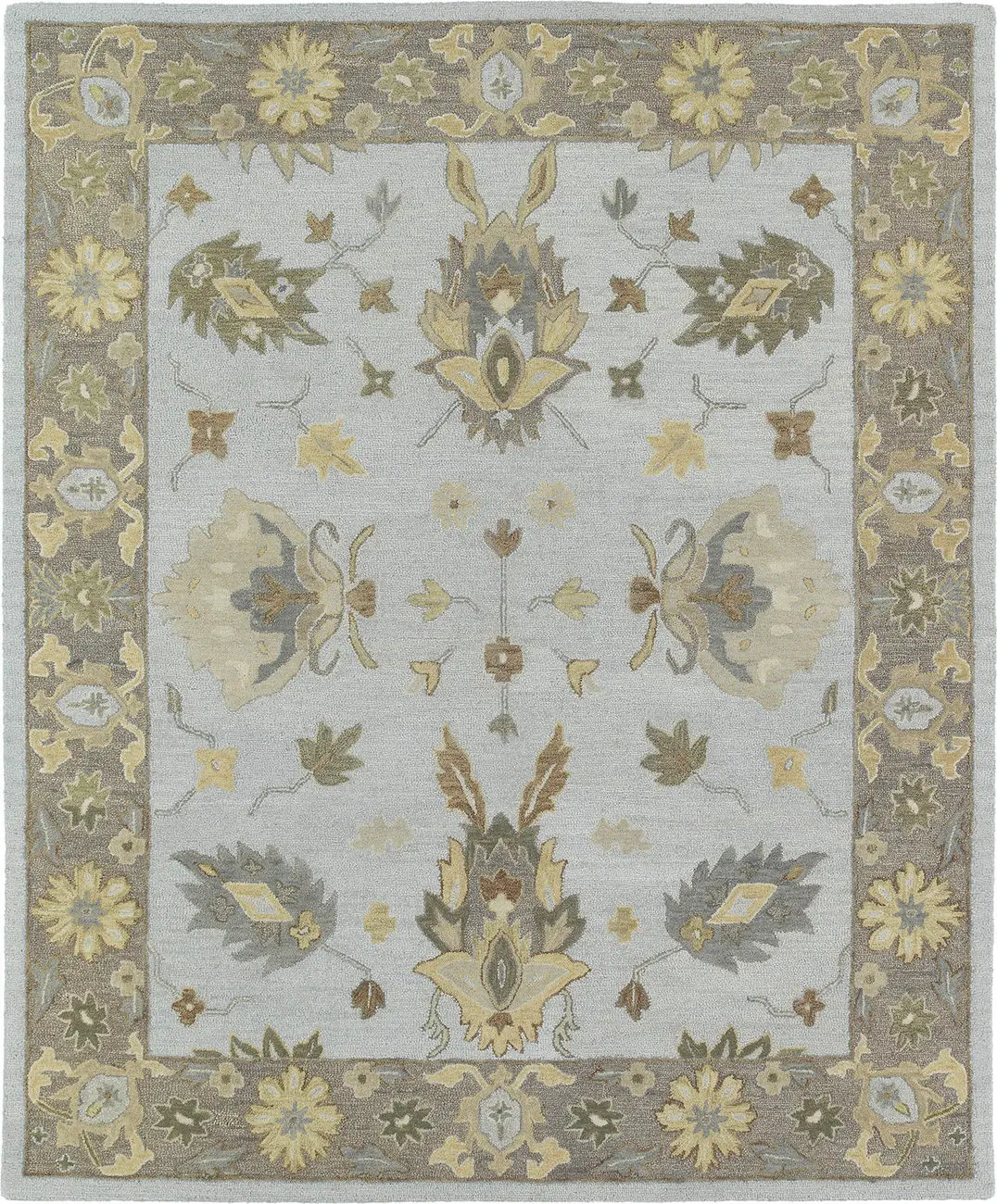 Modern Loom Brooklyn Soft Sky Blue Traditional Rug