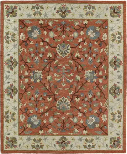 Modern Loom Brooklyn Hand Tufted Salmon Traditional Rug