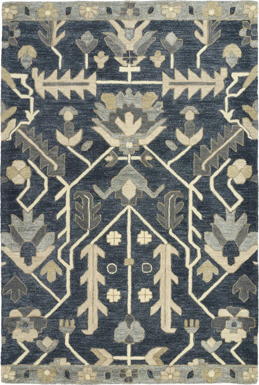Modern Loom Brooklyn Hand Tufted Denim Transitional Rug