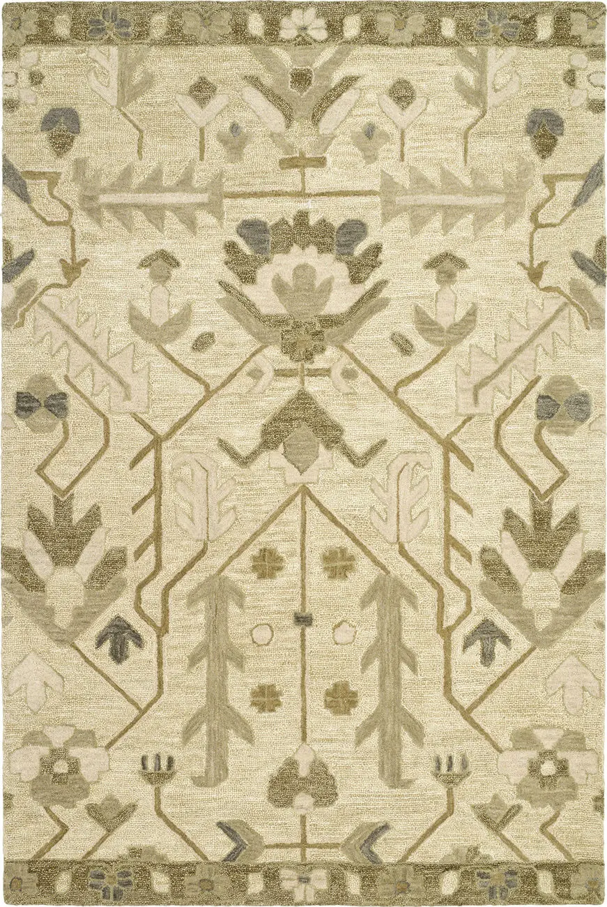 Modern Loom Brooklyn Hand Tufted Olive Transitional Rug