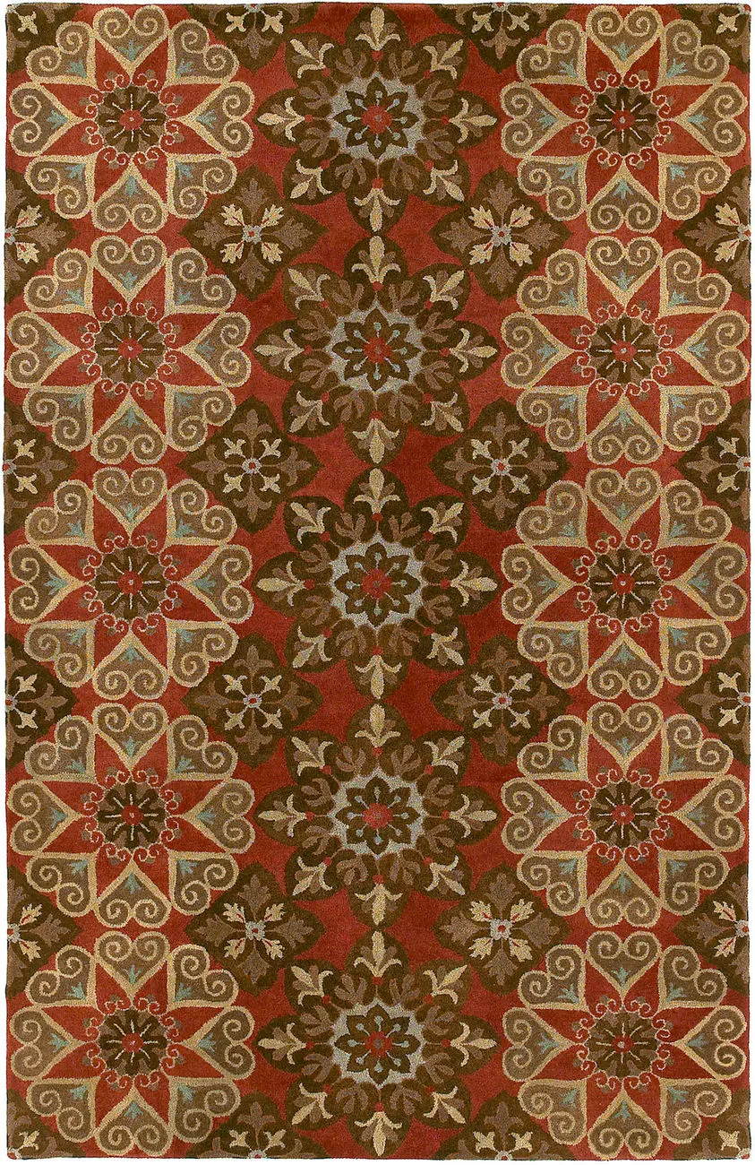 Modern Loom Mystic Hand Tufted Raspberry Traditional Rug