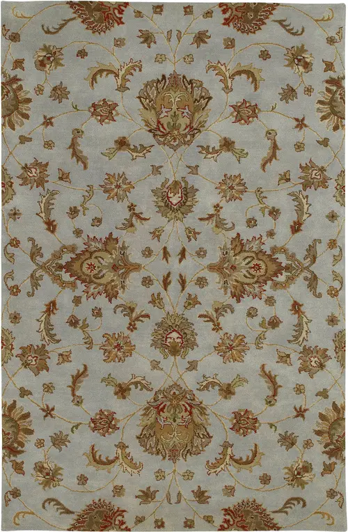Modern Loom Mystic Hand Tufted Soft Blue Traditional Rug