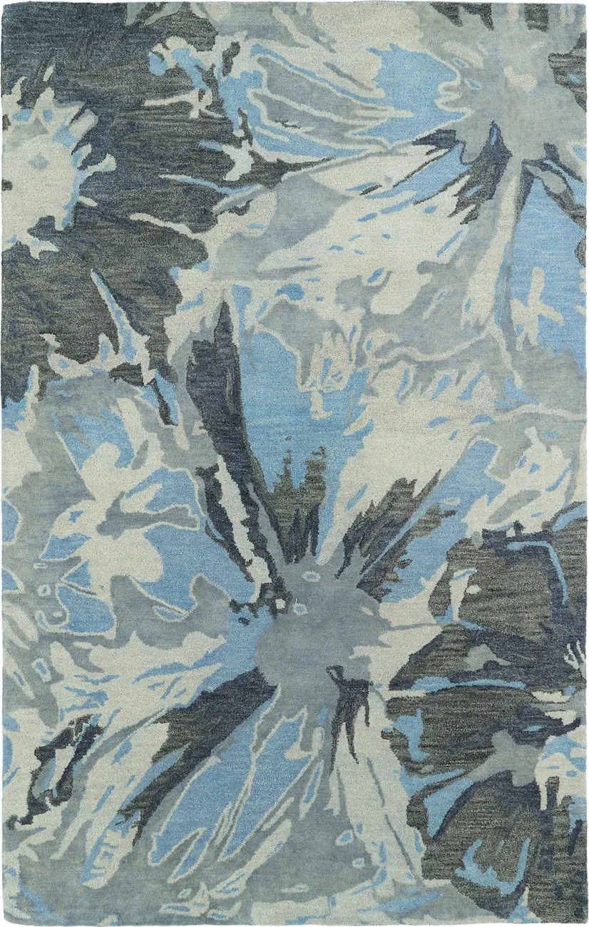 Modern Loom Brushstrokes Hand Tufted Grey Modern Rug 2