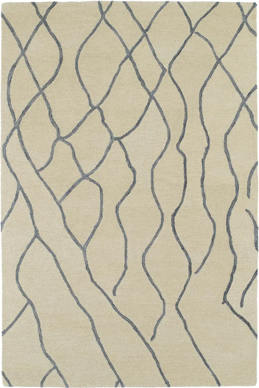 Modern Loom Casablanca Ivory Patterned Modern Rug
