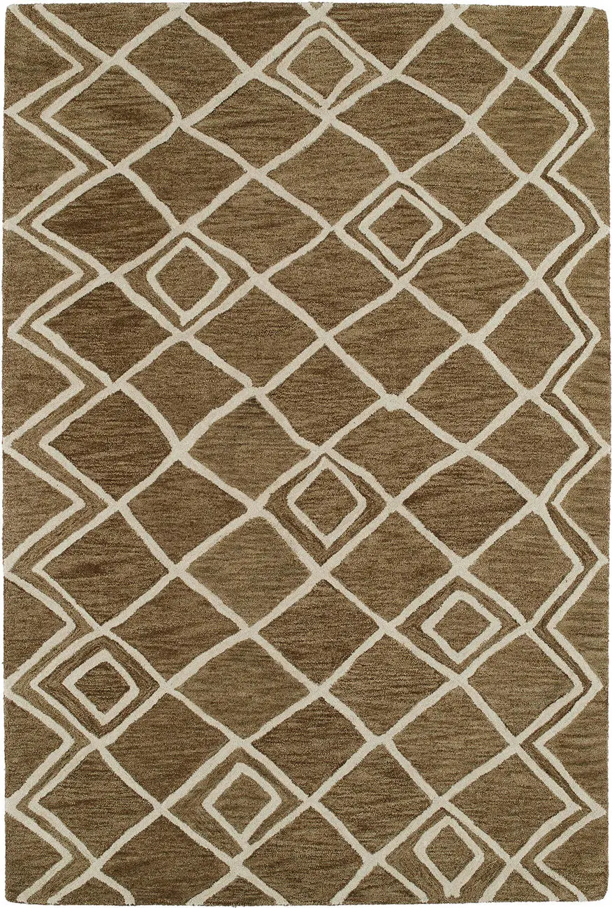 Modern Loom Casablanca Chocolate Patterned Modern Rug