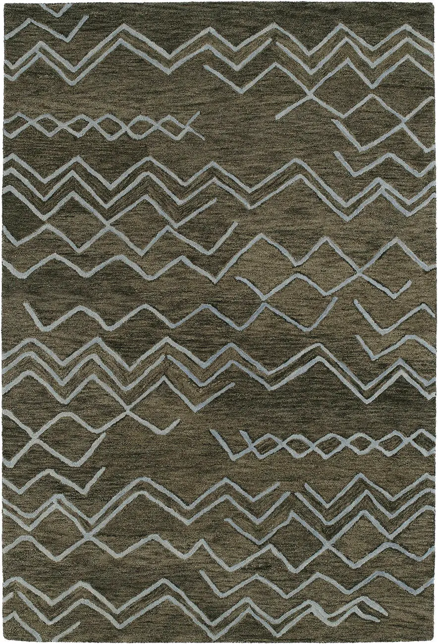 Modern Loom Casablanca Charcoal Patterned Modern Rug 2