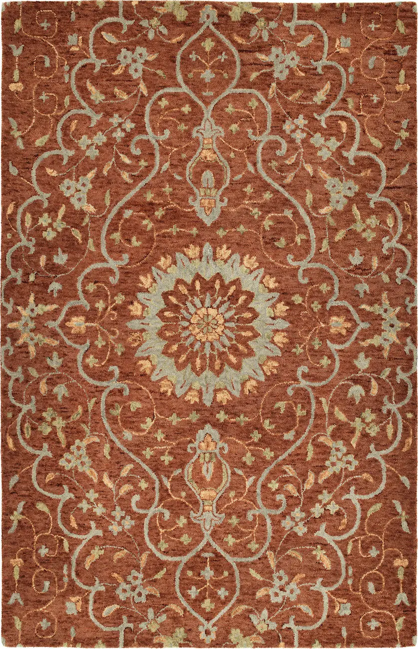 Modern Loom Chancellor Hand Tufted Brick Traditional Rug