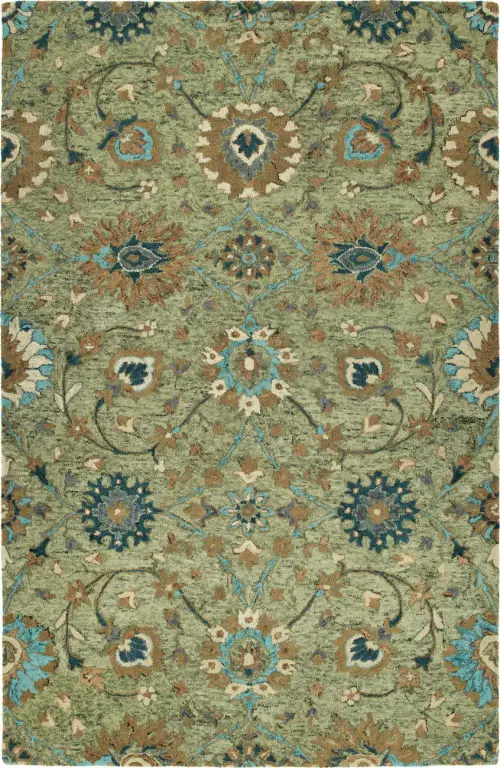 Modern Loom Chancellor Hand Tufted Sage Traditional Rug