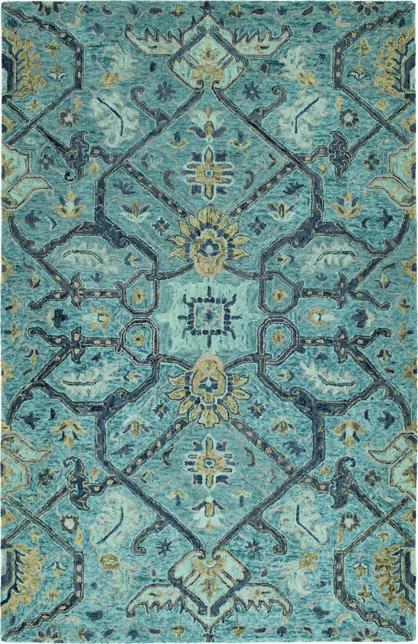 Modern Loom Chancellor Hand Tufted Blue Traditional Rug