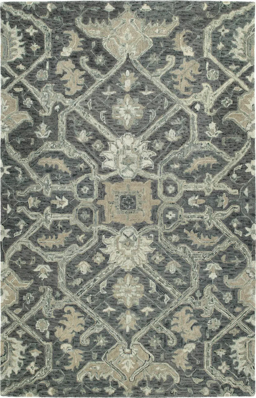 Modern Loom Chancellor Hand Tufted Graphite Traditional Rug