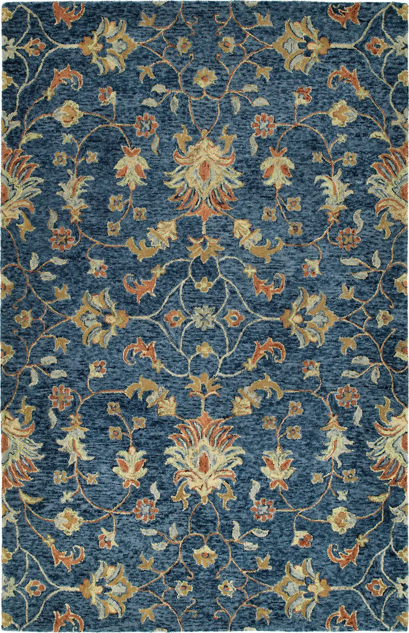 Modern Loom Chancellor Hand Tufted Denim Traditional Rug