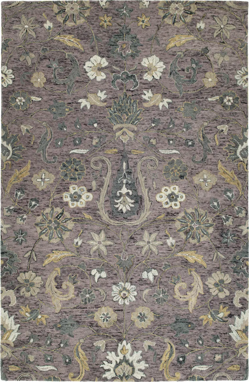 Modern Loom Chancellor Hand Tufted Lilac Traditional Rug