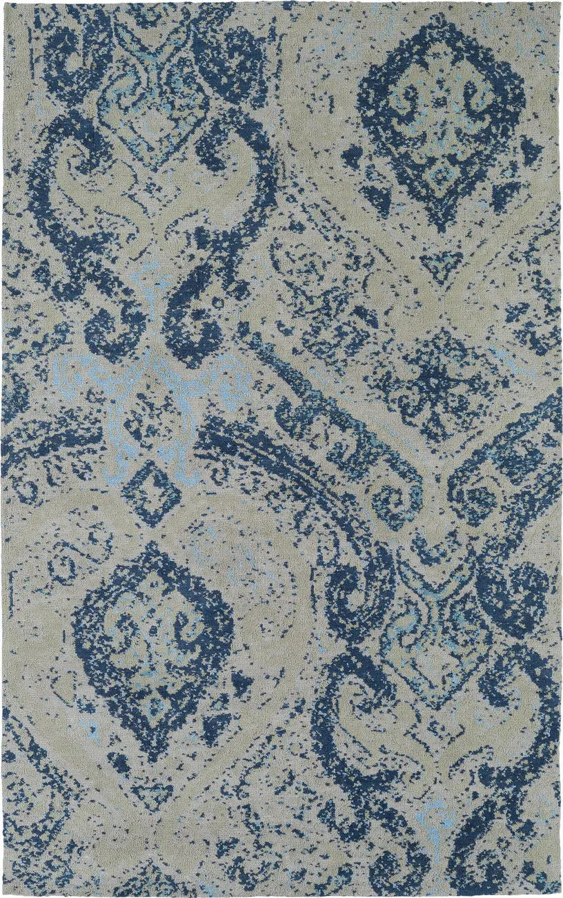 Modern Loom Cozy Toes Denim Blue Transitional Rug