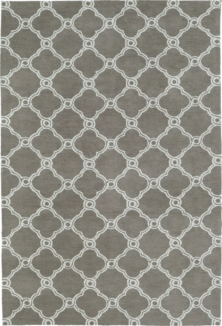 Modern Loom Cozy Toes Taupe Patterned Modern Rug