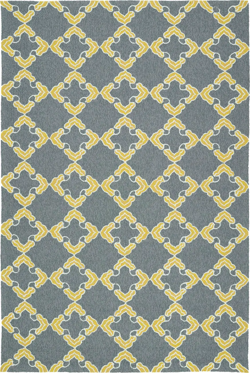 Modern Loom Escape Grey Outdoor Patterned Modern Rug