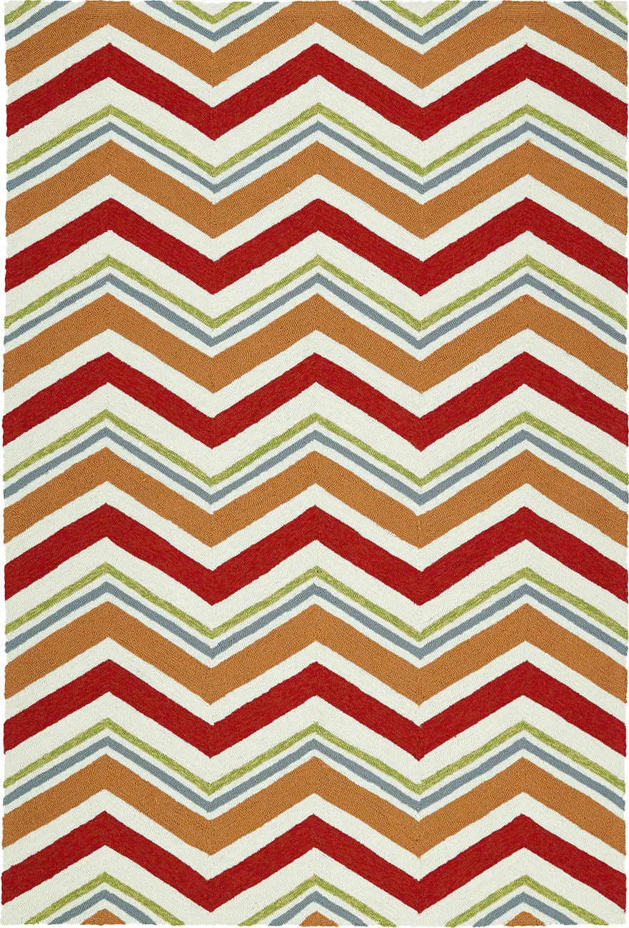 Modern Loom Escape Red Tweed Outdoor Patterned Modern Rug 2