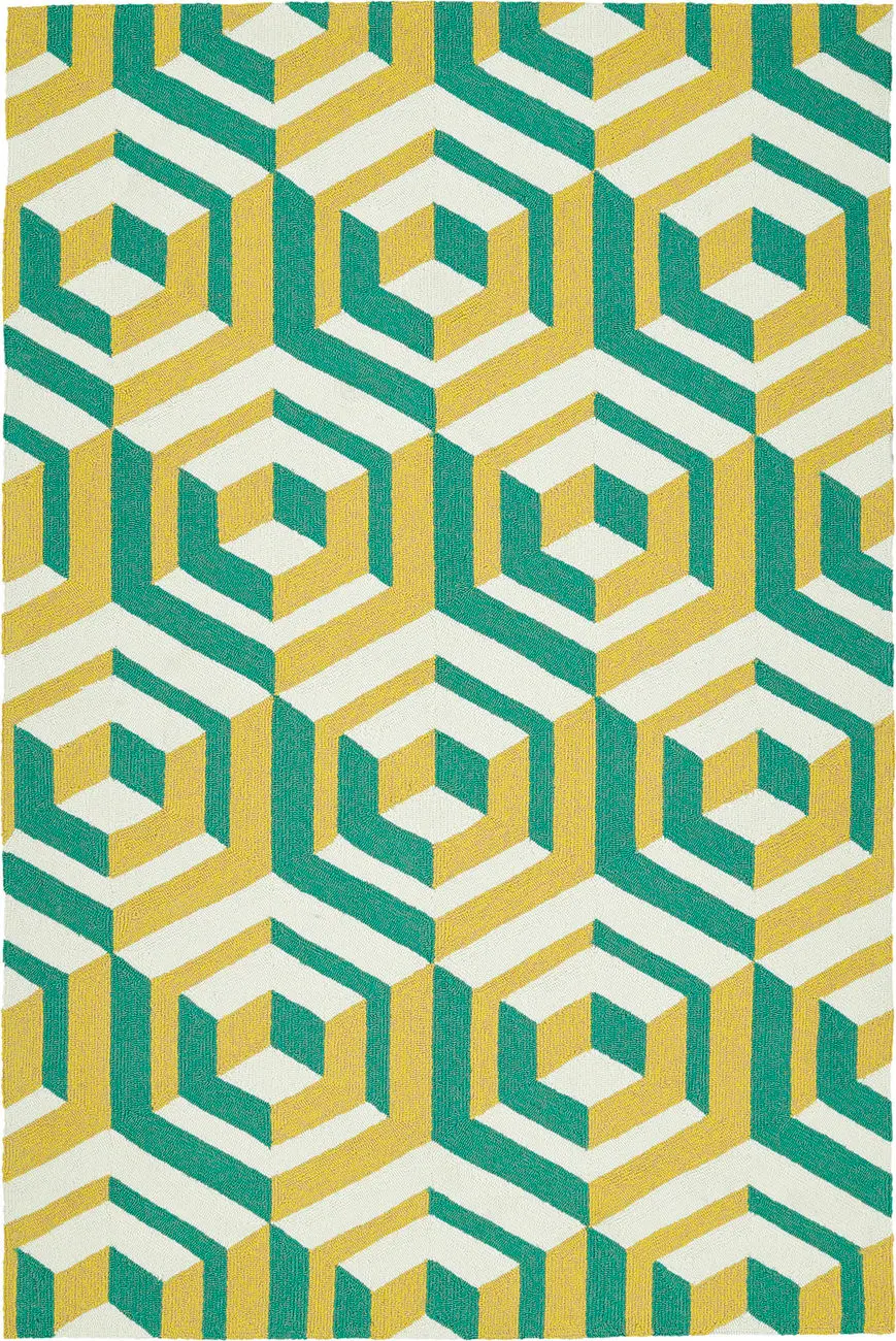 Modern Loom Escape Gold Tweed Outdoor Modern Rug