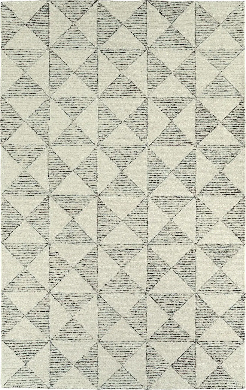 Modern Loom Evanesce Hand Tufted Ivory Patterned Modern Rug