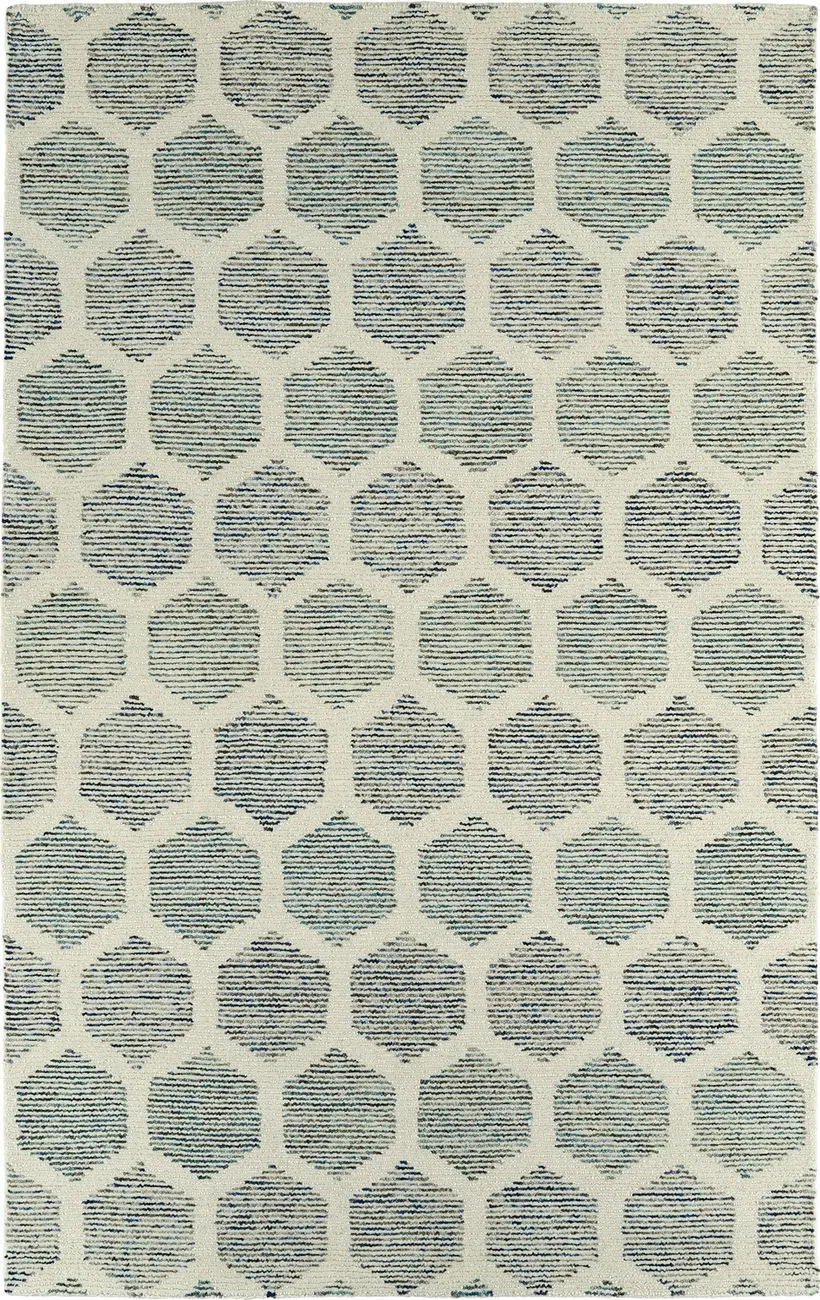 Modern Loom Evanesce Hand Tufted Ivory Patterned Modern Rug 2