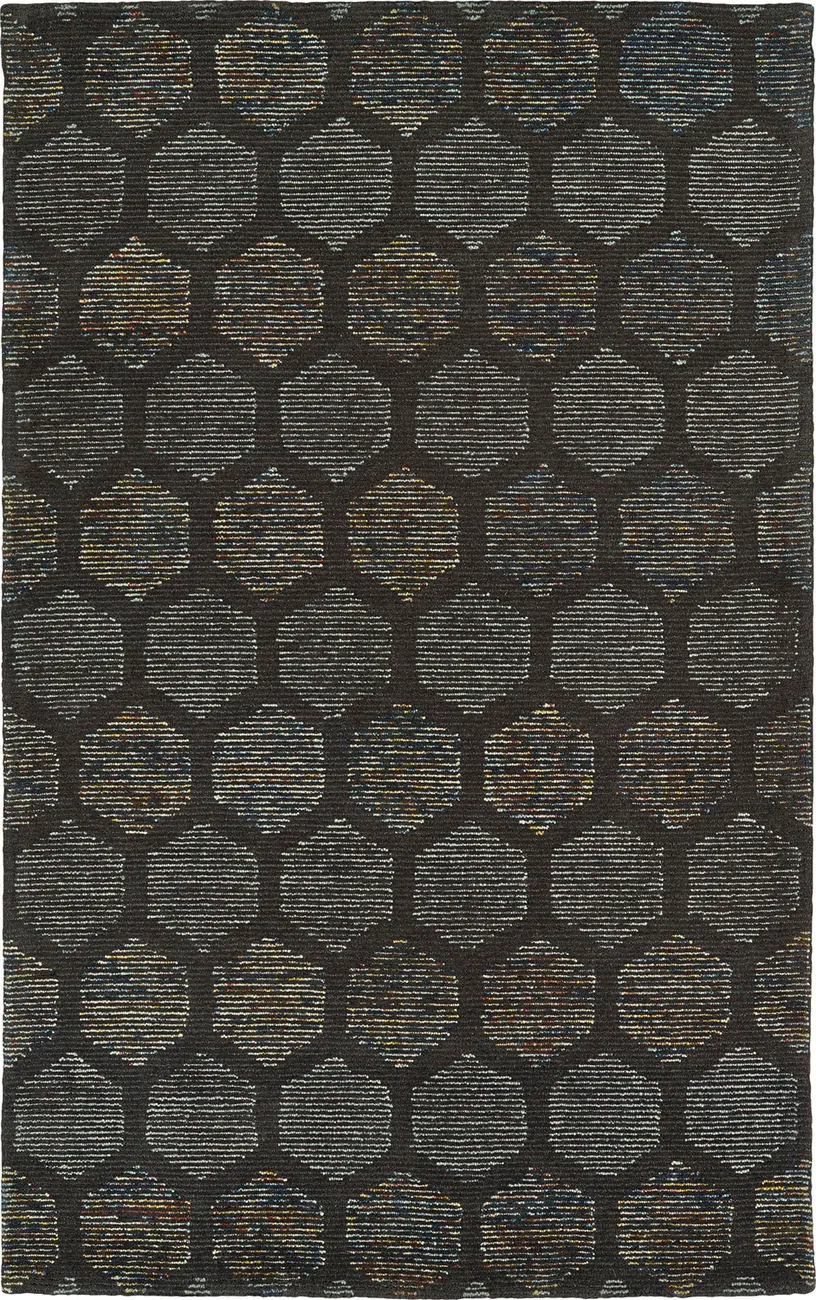 Modern Loom Evanesce Ash Brown Patterned Modern Rug