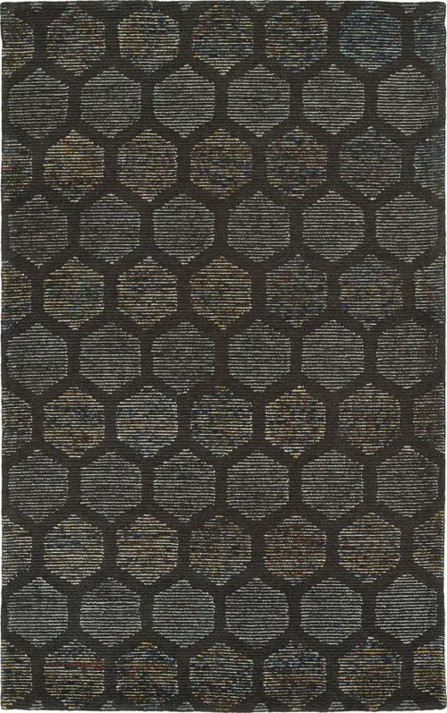 Modern Loom Evanesce Ash Brown Patterned Modern Rug
