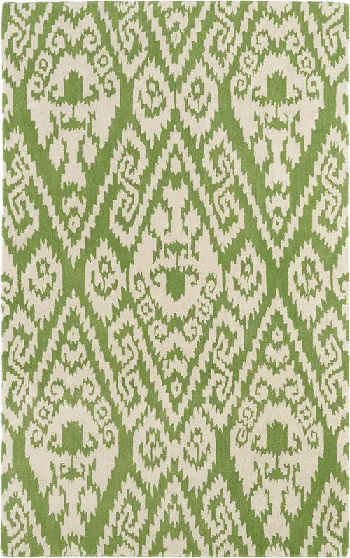 Modern Loom Evolution Hand Tufted Green Transitional Rug
