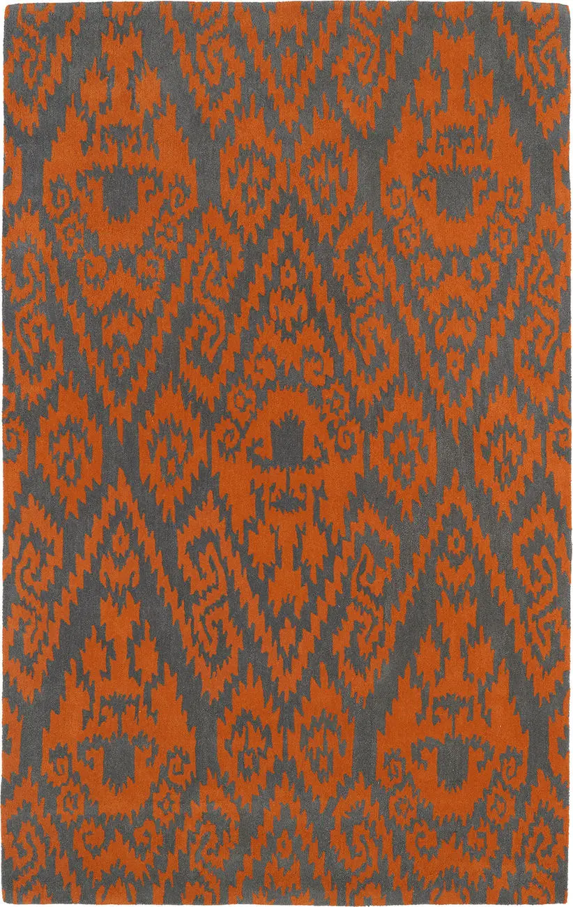 Modern Loom Evolution Hand Tufted Orange Transitional Rug