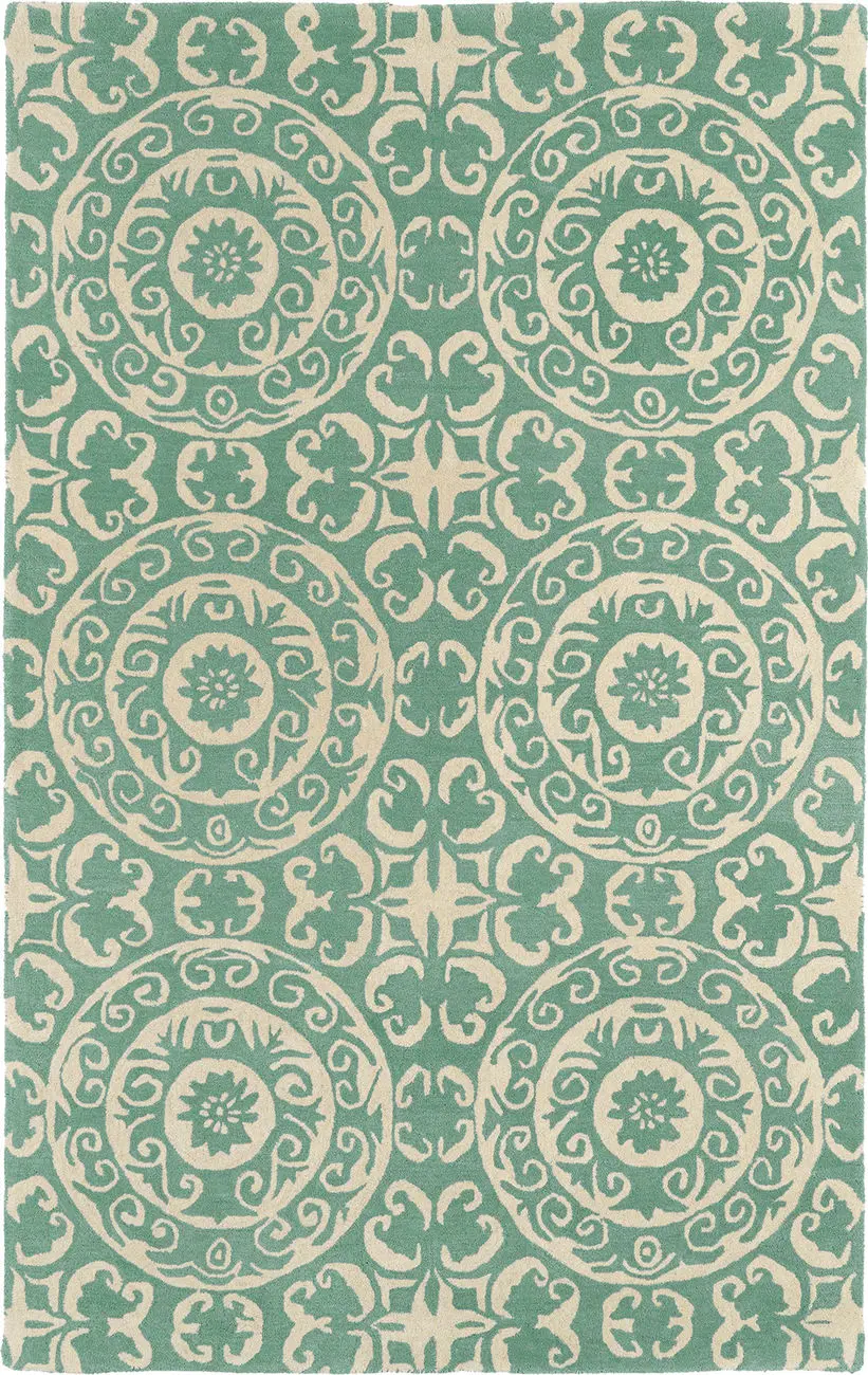 Modern Loom Evolution Hand Tufted Mint Transitional Rug