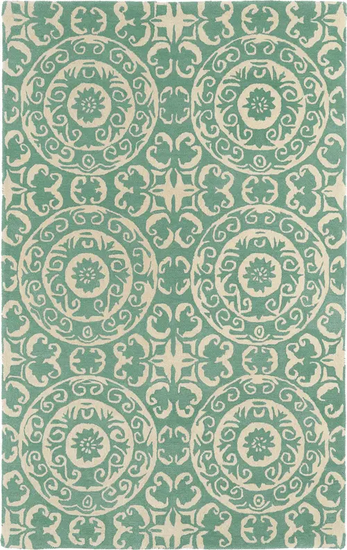 Modern Loom Evolution Hand Tufted Mint Transitional Rug