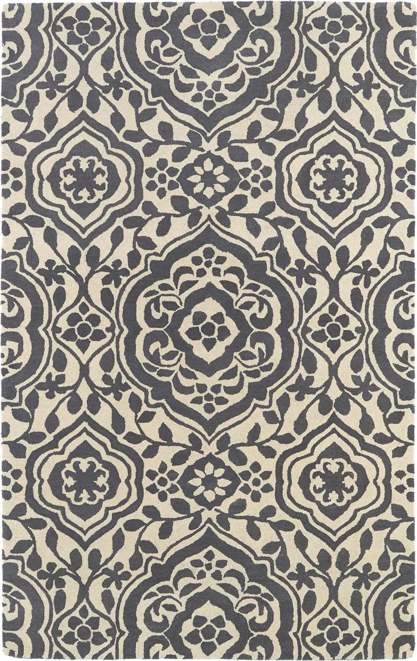 Modern Loom Evolution Hand Tufted Charcoal Transitional Rug